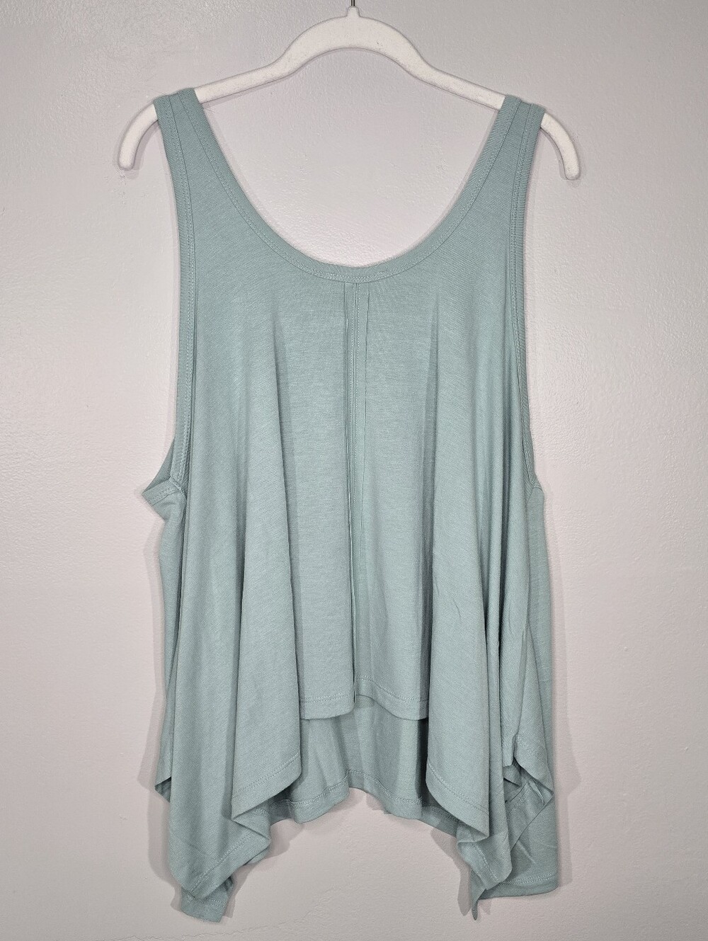 Zenana Outfitters NWOT Aqua Scoop Neck Tank Small - Picture 3 of 5